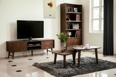 Komoda Boho Ashton 5 Ciemny Brąz 100cm 3
