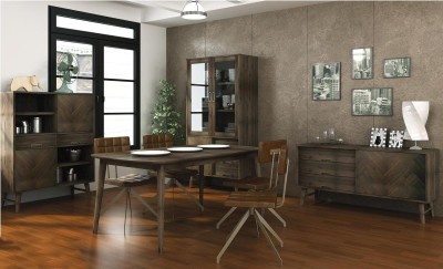 Komoda Boho Ashton 5 Ciemny Brąz 100cm 6