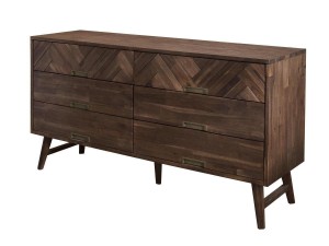 Komoda Boho Ashton 6 Ciemny Brąz 155cm