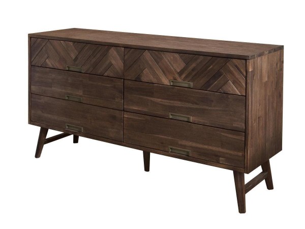 Komoda Boho Ashton 6 Ciemny Brąz 155cm
