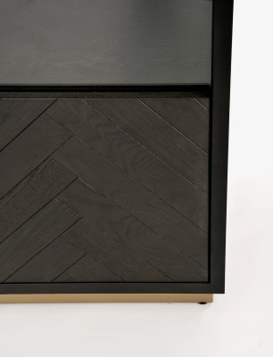 Nowoczesna Witryna Seville Czarna 100cm 7