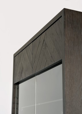 Nowoczesna Witryna Seville Czarna 100cm 10