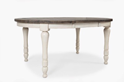 Rustykalny Stół Rozkładany Avola Biel antyczna, blat brązowy 122-167cm 3