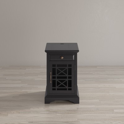 Stylowa Szafka Nocna Avola Czarna 41cm 11
