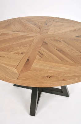 Industrialny Stół Indus Naturalny Dąb, Ciemny Grafit 125cm 7