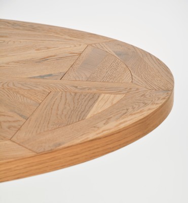Industrialny Stół Indus Naturalny Dąb, Ciemny Grafit 125cm 10