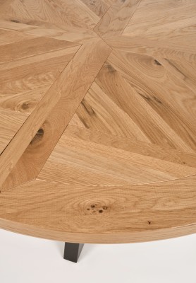 Industrialny Stół Indus Naturalny Dąb, Ciemny Grafit 125cm 12
