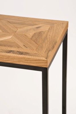Industrialna Konsola Indus Naturalny Dąb, Ciemny Grafit 116cm 15
