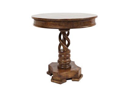 Okrągły Stolik Avola Ciemnobrązowy 76cm