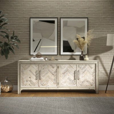 Loftowa Komoda Avola Naturalne Jasne Drewno 153cm 12
