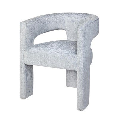 Krzesło Tapicerowane Leith Jasnoniebieske 62cm 3
