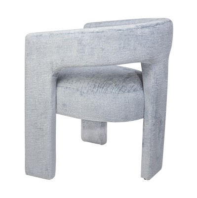 Krzesło Tapicerowane Leith Jasnoniebieske 62cm 5