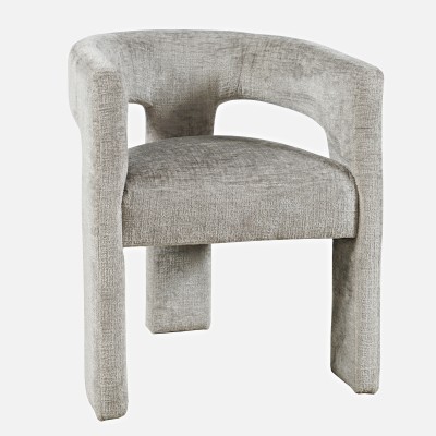 Krzesło Tapicerowane Leith Srebrnoszare 62cm 6