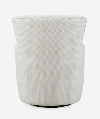 Klasyczny Fotel Obrotowy Tapicerowany Leith Jasnoszary 83cm 6