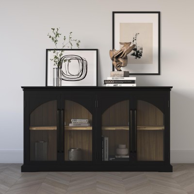 Komoda Avola Czarna 165cm 10