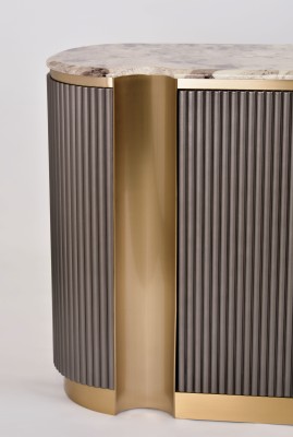 Komoda Stilig Ciemny Grafit 158cm 9