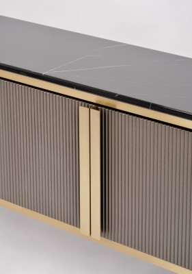 Nowoczesna Komoda Stilig Ciemny Grafit 200cm 12