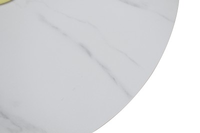 Loftowy Stolik Kawowy Modig Biały Ecru, Złoty 80cm 7