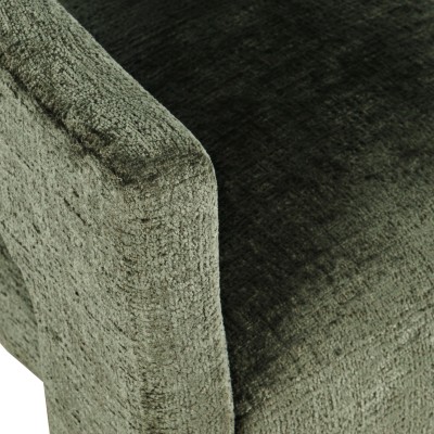 Nowoczesny Hoker Tapicerowany Leith Oliwkowy 61cm 7