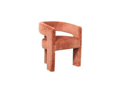 Loftowe Krzesło Tapicerowane Leith Siena Palona 62cm 3