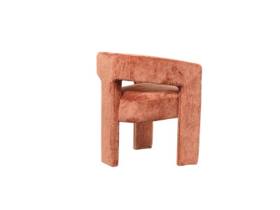 Loftowe Krzesło Tapicerowane Leith Siena Palona 62cm 5
