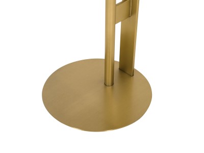 Nowoczesny Zestaw Stolików Kawowych Modig Złoty, Blat Imitacja Marmuru 80/50cm 17
