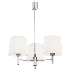 Lampa Wisząca Bolzano Plus Biały Chrom 47x63cm