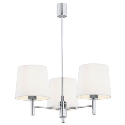 Lampa Wisząca Bolzano Plus Biały Chrom 47x63cm 2