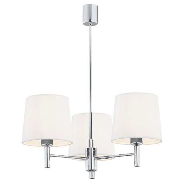 Lampa Wisząca Bolzano Plus Biały Chrom 47x63cm