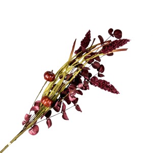 Ozdobna Gałązka Jesienna Bordowa Wys. 72cm