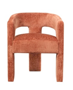 Loftowe Krzesło Tapicerowane Leith Siena Palona 62cm