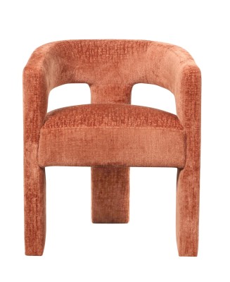 Loftowe Krzesło Tapicerowane Leith Siena Palona 62cm 2