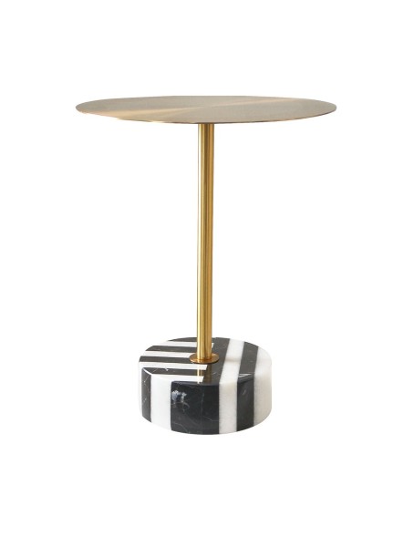 Minimalistyczny Stolik Modig Złoty, Czarno-Biały 35cm