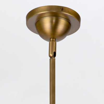 Lampa Wisząca Doral Matowa Czerń, Vintage Mosiądz 6
