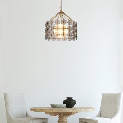 Lampa Wisząca Meridian Przecierane Złoto 7