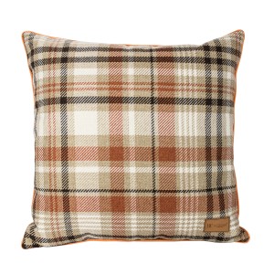 Poduszka w Kratę Scotland Orange - dowolny rozmiar