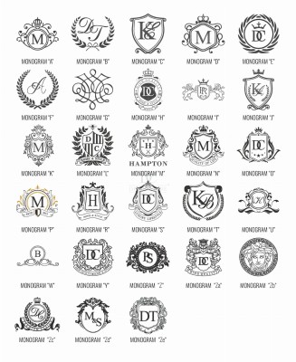 Personalizowany Koc  Granatowy z Białą Ramką i Haftem Monogram 150x200cm 4