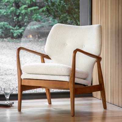 Fotel Drewniany Jensen 73x74x85cm 3