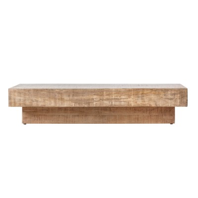 Nowoczesny Stolik Kawowy Drewniany Iowa Beżowy 150x60x30cm 5