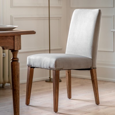 Krzesło Klasyczne Drewniane Highgrove Szare 2szt 46x64x92cm 3