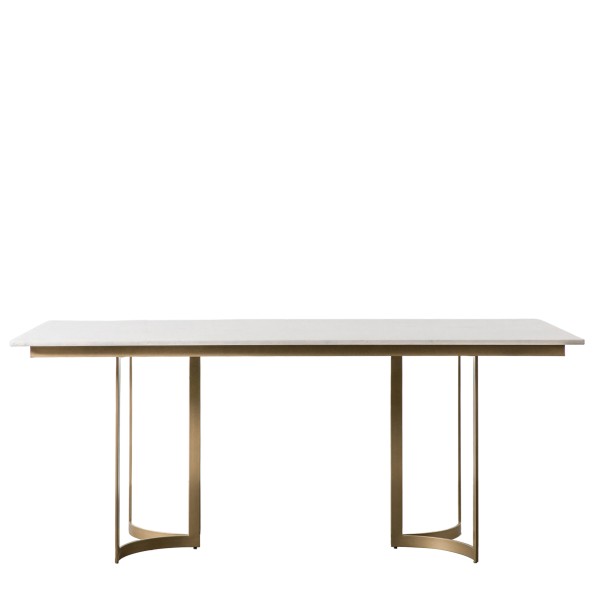 Nowoczesny Stół Metalowy Everton Złoty 180x90x76cm