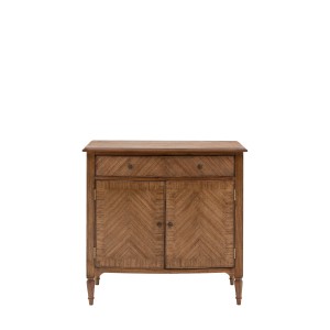 Komoda Drewniana Highgrove Brązowa 100x48x95cm