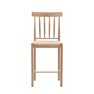Nowoczesne Krzesło Barowe Eaton Drewniane 2szt 46x45x111cm