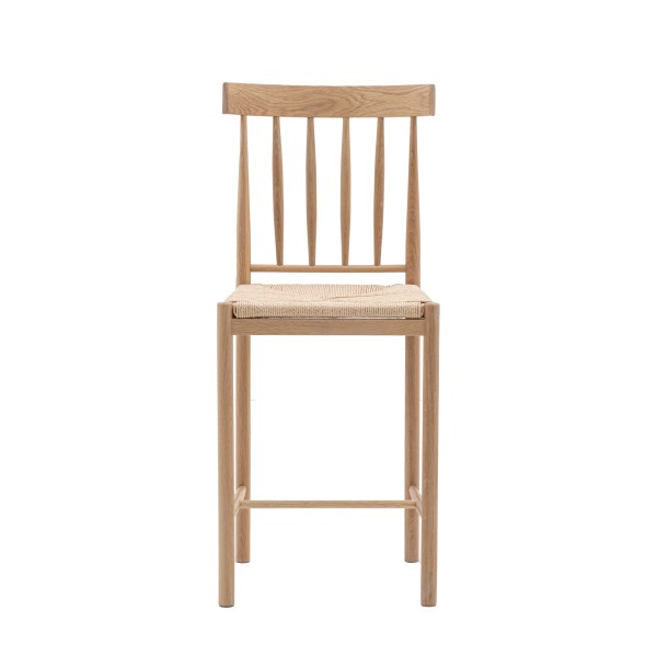 Nowoczesne Krzesło Barowe Eaton Drewniane 2szt 46x45x111cm