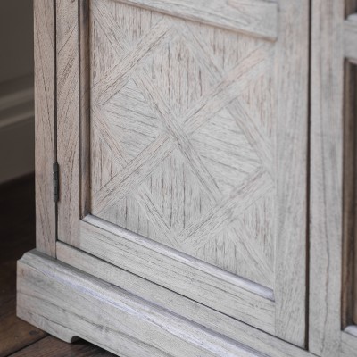 Szafa Klasyczna Bielona z Lustrem Mustique 112x60x195cm 5