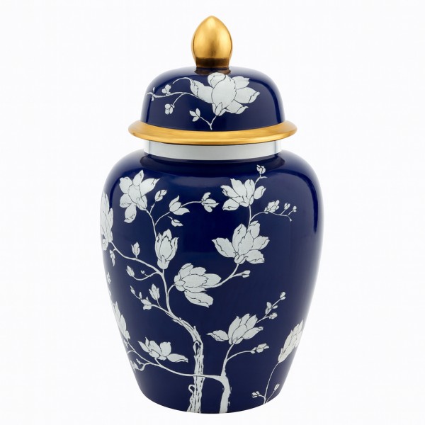 Waza Ceramiczna Amfora Biało-Granatowa Taoci L Wys. 45cm