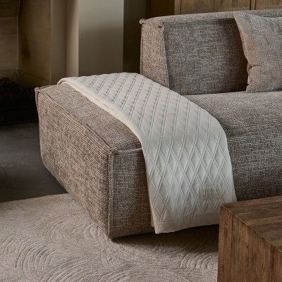 Pled Kremowy Macon Quilted Throw 180x130 Riviera Maison 2