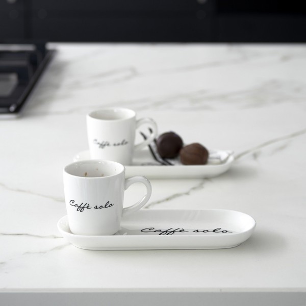 Kubek z Podstawkiem RM Caffee Solo Riviera Maison