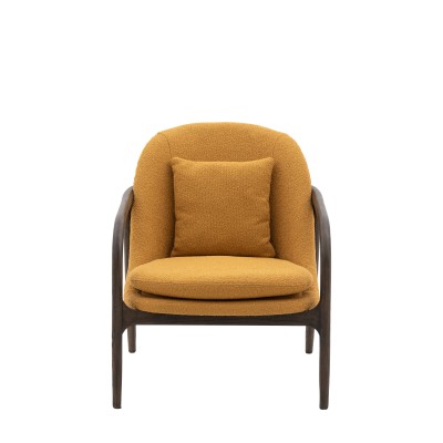 Stylowy Fotel Dębowy Taupe 68x84x83cm 8