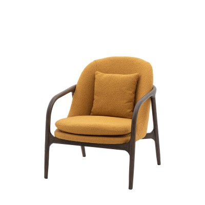 Stylowy Fotel Dębowy Taupe 68x84x83cm 11